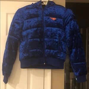 Long sleeve velvet jacket